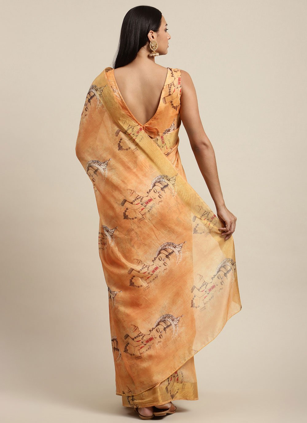 Contemporary Chanderi Multi Colour Digital Print Saree