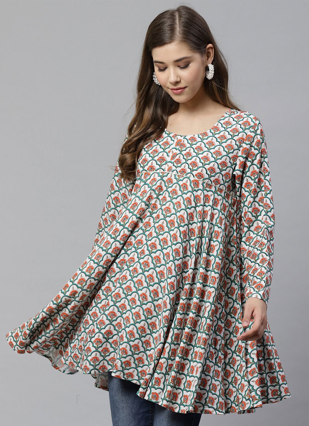 Casual Kurti Rayon Multi Colour Print Kurtis