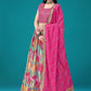 Lehenga Choli Satin Silk Multi Colour Digital Print Lehenga Choli