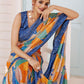 Contemporary Imported Multi Colour Digital Print Saree
