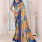 Contemporary Imported Multi Colour Digital Print Saree