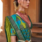 Classic Silk Multi Colour Patch Border Saree