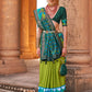 Classic Silk Multi Colour Patch Border Saree