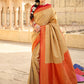 Contemporary Silk Multi Colour Patch Border Saree