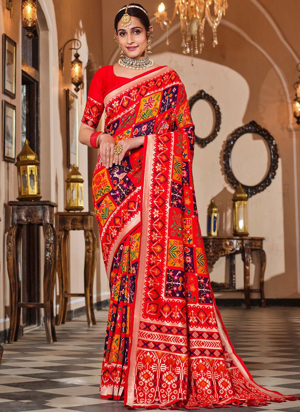 Contemporary Silk Multi Colour Digital Print Saree