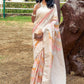 Designer Silk Multi Colour Patch Border Saree