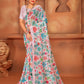 Trendy Saree Net Multi Colour Digital Print Saree