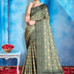 Classic Tussar Silk Multi Colour Patch Border Saree