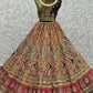 A Line Lehenga Velvet Multi Colour Diamond Lehenga Choli