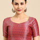 Blouse Banarasi Jacquard Multi Colour Weaving Blouse