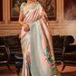 Classic Jacquard Multi Colour Digital Print Saree