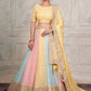 Lehenga Choli Georgette Multi Colour Dori Work Lehenga Choli