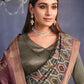 Trendy Saree Tussar Silk Multi Colour Geometric Print Saree