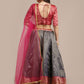 A Line Lehenga Jacquard Multi Colour Woven Lehenga Choli