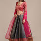 A Line Lehenga Jacquard Multi Colour Woven Lehenga Choli