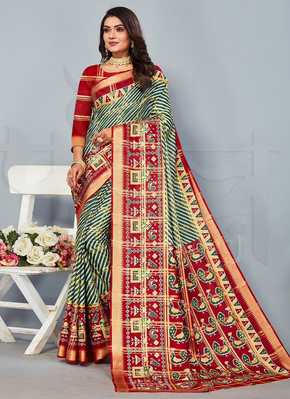 Classic Cotton Multi Colour Woven Saree