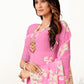 Trendy Saree Georgette Pink Embroidered Saree