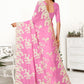 Trendy Saree Georgette Pink Embroidered Saree