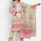 Pant Style Suit Muslin Cream Digital Print Salwar Kameez