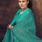 Salwar Suit Cotton Muslin Turquoise Digital Print Salwar Kameez