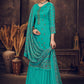 Salwar Suit Cotton Muslin Turquoise Digital Print Salwar Kameez