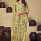 Patiala Suit Muslin Green Embroidered Salwar Kameez