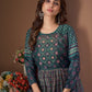 Casual Kurti Muslin Viscose Multi Colour Embroidered Kurtis