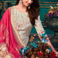 Salwar Suit Muslin Off White Digital Print Salwar Kameez