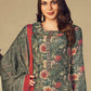 Salwar Suit Muslin Grey Embroidered Salwar Kameez