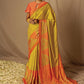 Classic Brasso Mustard Orange Woven Saree