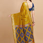 Contemporary Banglori Silk Raw Silk Mustard Sequins Saree