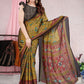 Classic Chiffon Mustard Patola Print Saree