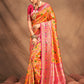 Designer Silk Mustard Weaving Saree