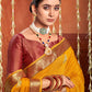 Classic Silk Mustard Weaving Saree