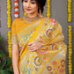 Trendy Saree Banarasi Silk Mustard Jacquard Work Saree