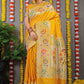 Trendy Saree Banarasi Silk Mustard Jacquard Work Saree