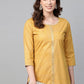 Designer Kurti Crepe Silk Mustard Print Kurtis