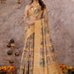 Designer Cotton Mustard Digital Print Saree