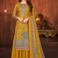Salwar Suit Pashmina Mustard Diamond Salwar Kameez