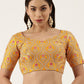 Blouse Silk Mustard Embroidered Blouse