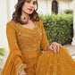 Salwar Suit Georgette Mustard Embroidered Salwar Kameez