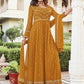 Salwar Suit Georgette Mustard Embroidered Salwar Kameez