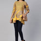 Casual Kurti Faux Crepe Mustard Print Kurtis