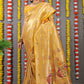 Classic Banarasi Silk Mustard Weaving Saree