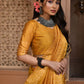 Trendy Saree Handloom Silk Mustard Woven Saree