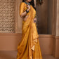 Trendy Saree Handloom Silk Mustard Woven Saree