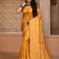 Trendy Saree Handloom Silk Mustard Woven Saree