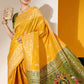 Trendy Saree Handloom Silk Mustard Woven Saree