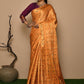 Classic Kanjivaram Silk Mustard Weaving Saree