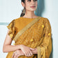 Designer Lycra Mustard Sequins Saree